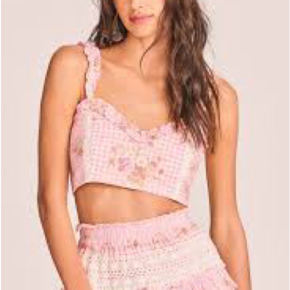 LoveShackFancy Miyera Bralette